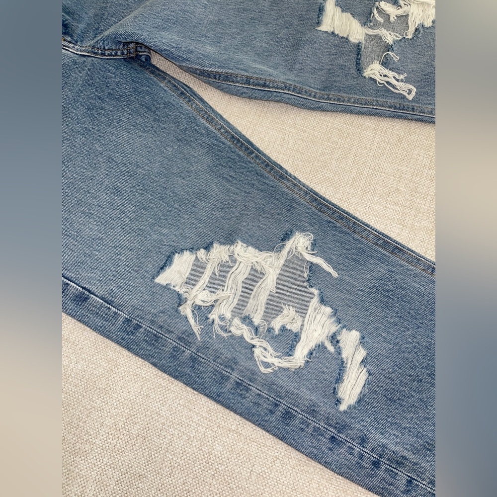 NWOT AGOLDE 90s Mid Rise Loose Fit in Fall Out - Picture 13 of 13